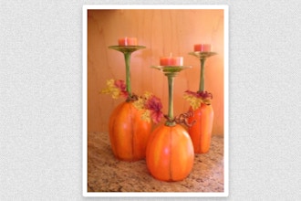 Paint Nite: Pumpkin Wine Glasses